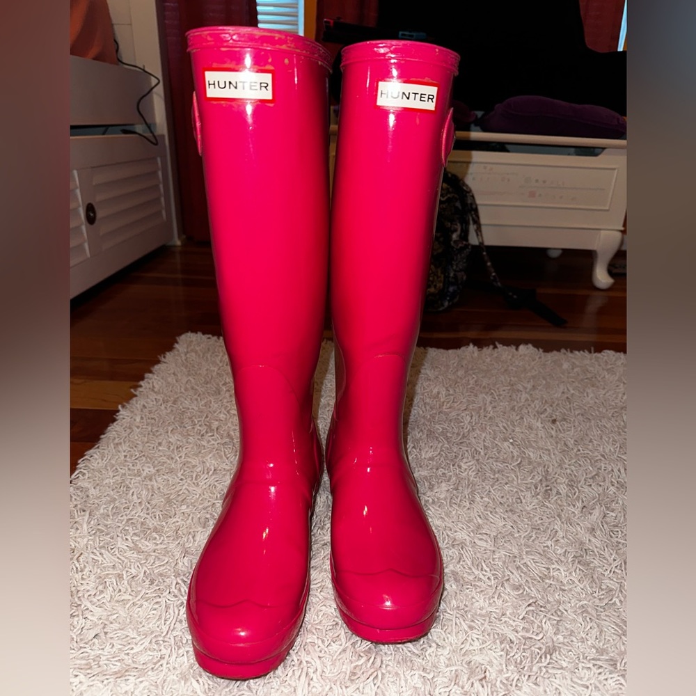 Tall Hunter Boots Size 7 - Picture 2 of 4